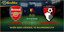 Phân Tích Arsenal Vs Bournemouth – Chủ Nhà Vượt Trội Toàn Diện