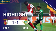 Highlight: SC Braga 1-1 Real Betis | Europa League