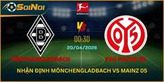 Borussia Monchengladbach Vs FSV Mainz 05 – Thế Trận Dễ An Bài