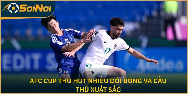 AFC Cup thu hút nhiều đội bóng và cầu thủ xuất sắc