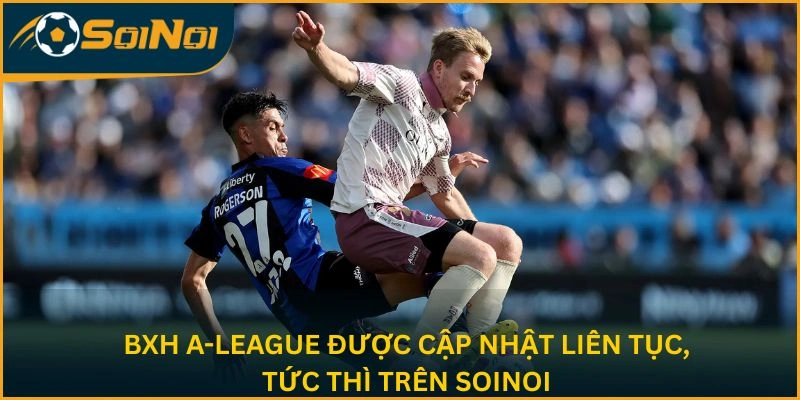 BXH A-League được cập nhật liên tục, tức thì trên SoiNoi