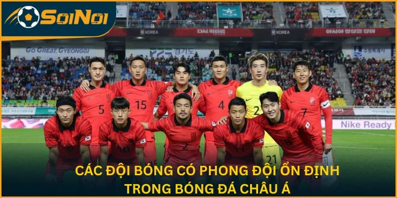 Các đội bóng có phong đội ổn định trong bóng đá châu Á