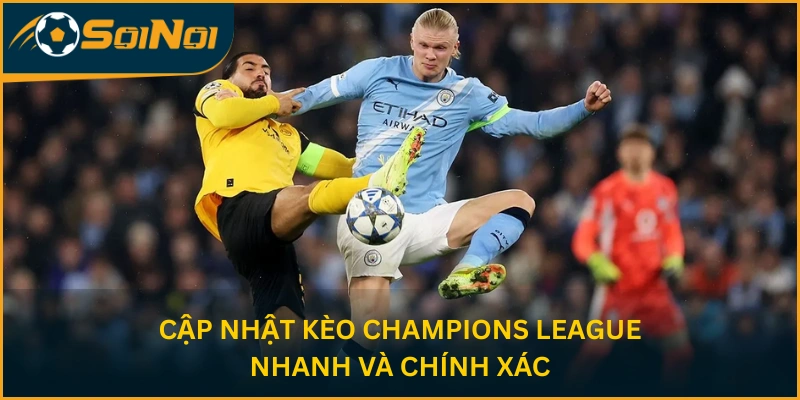 Cập nhật kèo Champions League nhanh và chính xác