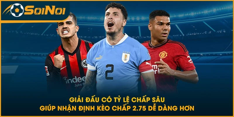 Giải đấu có tỷ lệ chấp sâu giúp nhận định kèo chấp 2.75 dễ dàng hơn