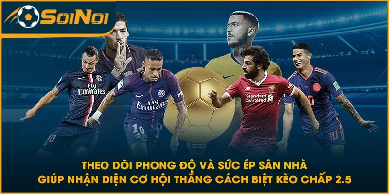 Theo dõi phong độ và sức ép sân nhà giúp nhận diện cơ hội thắng cách biệt kèo chấp 2.5