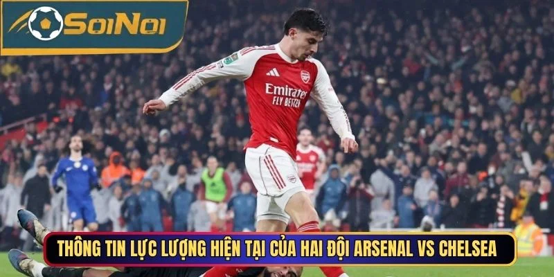 Thông tin lực lượng hiện tại của hai đội Arsenal Vs Chelsea
