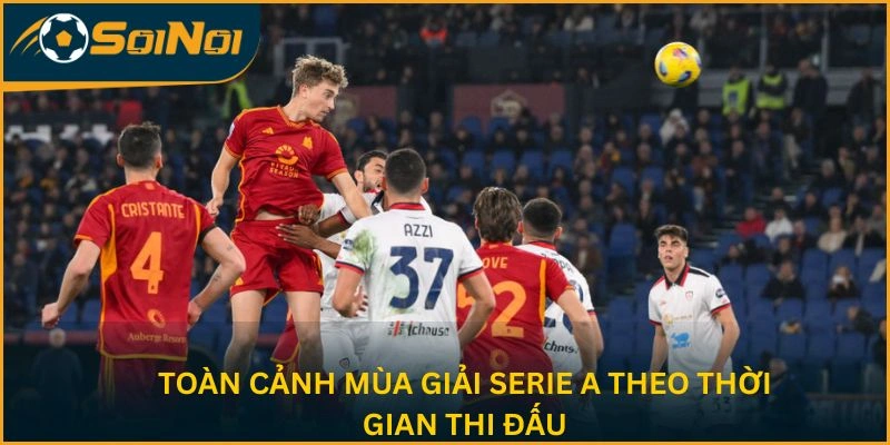 Toàn cảnh mùa giải Serie A theo thời gian thi đấu