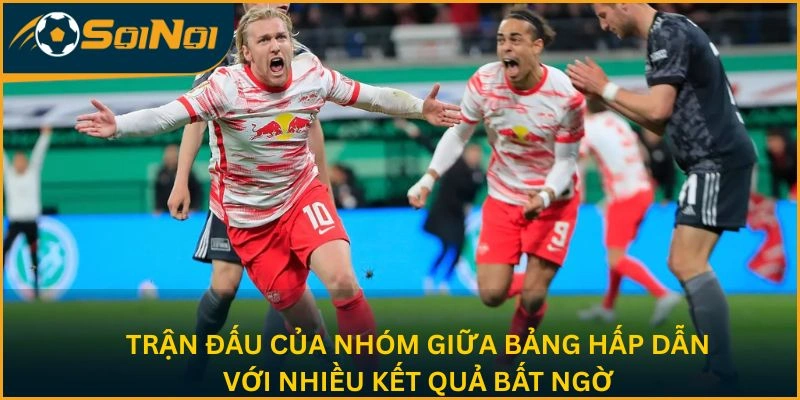 Trận đấu của nhóm giữa bảng hấp dẫn với nhiều kết quả bóng đá Bundesliga bất ngờ