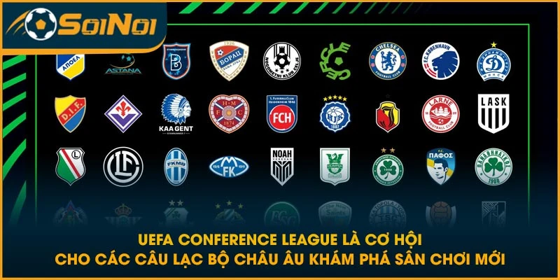 UEFA Conference League là cơ hội cho các câu lạc bộ châu Âu khám phá sân chơi mới