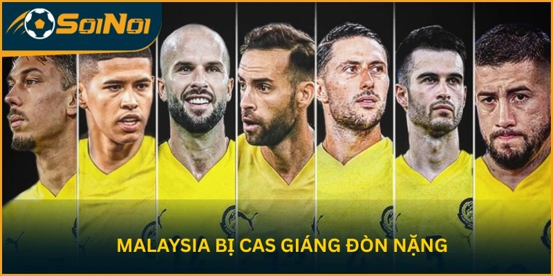 Malaysia bị CAS giáng đòn nặng