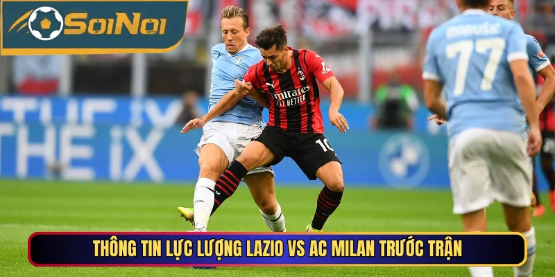 Thông tin lực lượng Lazio vs AC Milan trước trận