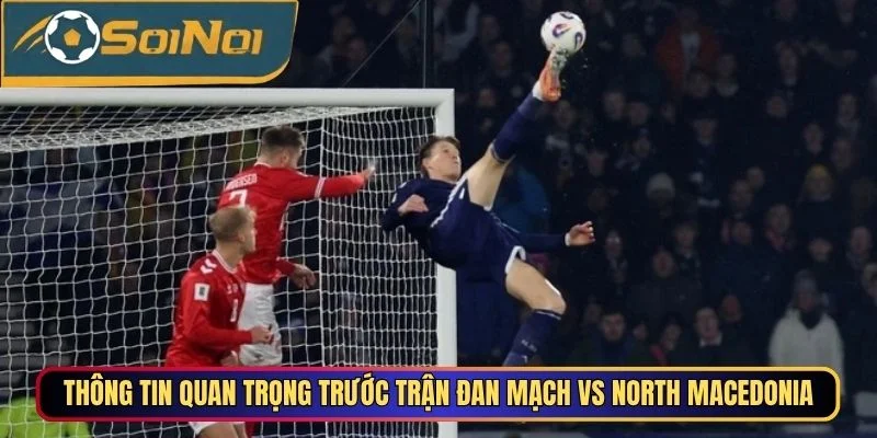 Thông tin quan trọng trước trận Đan Mạch vs North Macedonia
