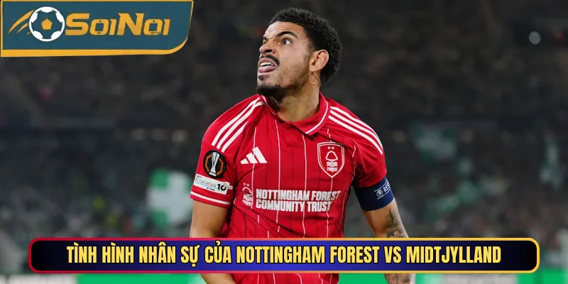 Tình hình nhân sự của Nottingham Forest vs Midtjylland