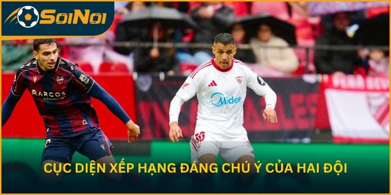 Cục diện xếp hạng đáng chú ý của hai đội