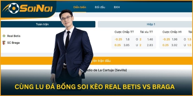Cùng Lu Đá Bổng soi kèo hai đội Real Betis vs Braga
