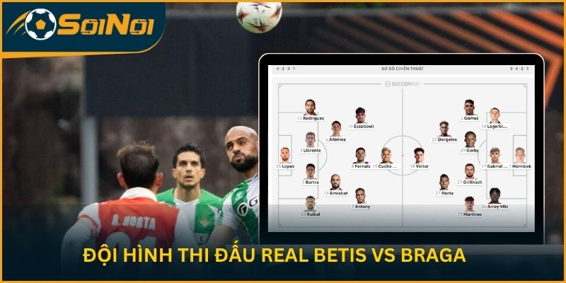 Đội hình thi đấu của hai đội