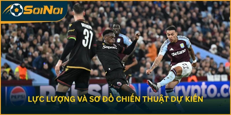 Tình hình lực lượng và sơ đồ chiến thuật dự kiến