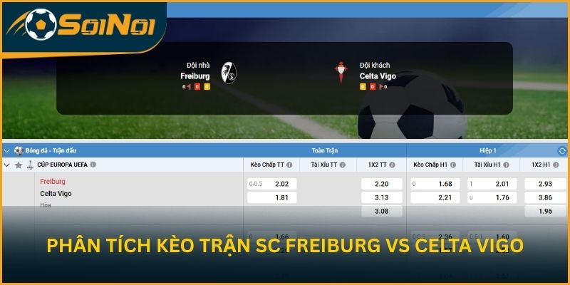 Soi kèo trận đấu SC Freiburg vs Celta Vigo từ SoiNoi