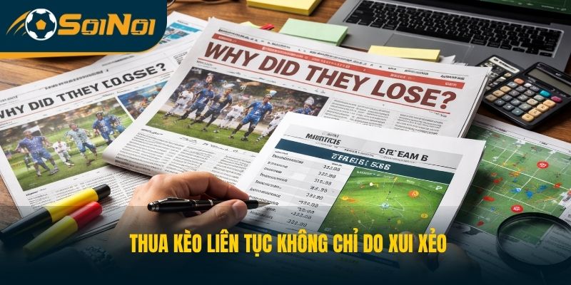 Thua kèo liên tục không chỉ do xui xẻo